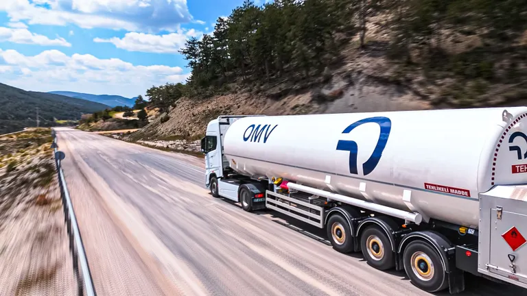 omv truck on road
