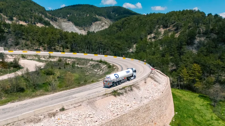 omv truck on road